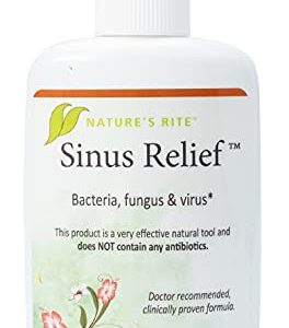 Nature's Rite Sinus Relief™, 1.5 oz. (45 mL) – All-Natural Nasal Sinus Spray – Relief for Sinus Problems – Encourages a Healthy Sinus System – Easy-to-Use, Portable Sinus Support – Made in USA