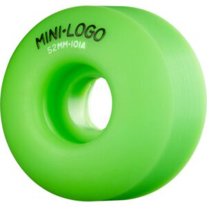 mini logo c-cut green skateboard wheels - 52mm 101a (set of 4)