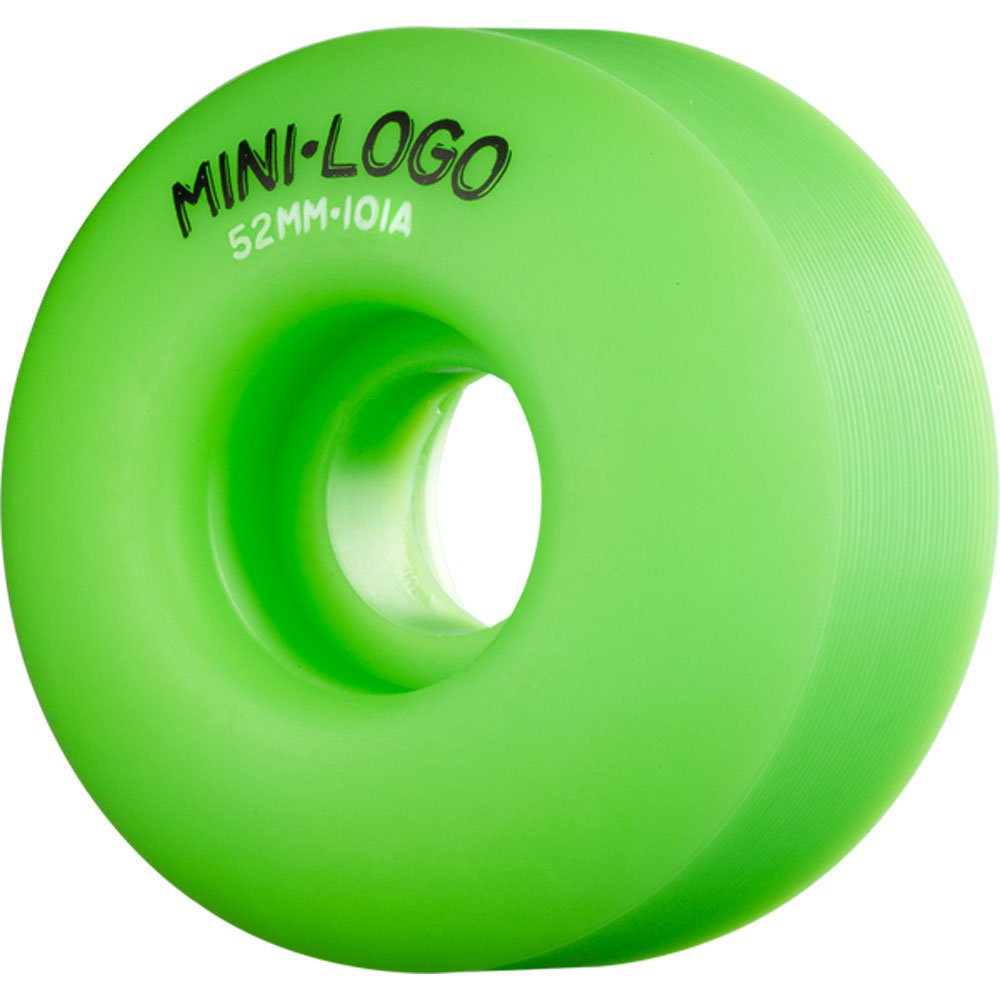 Mini Logo C-Cut Green Skateboard Wheels - 52mm 101a (Set of 4)