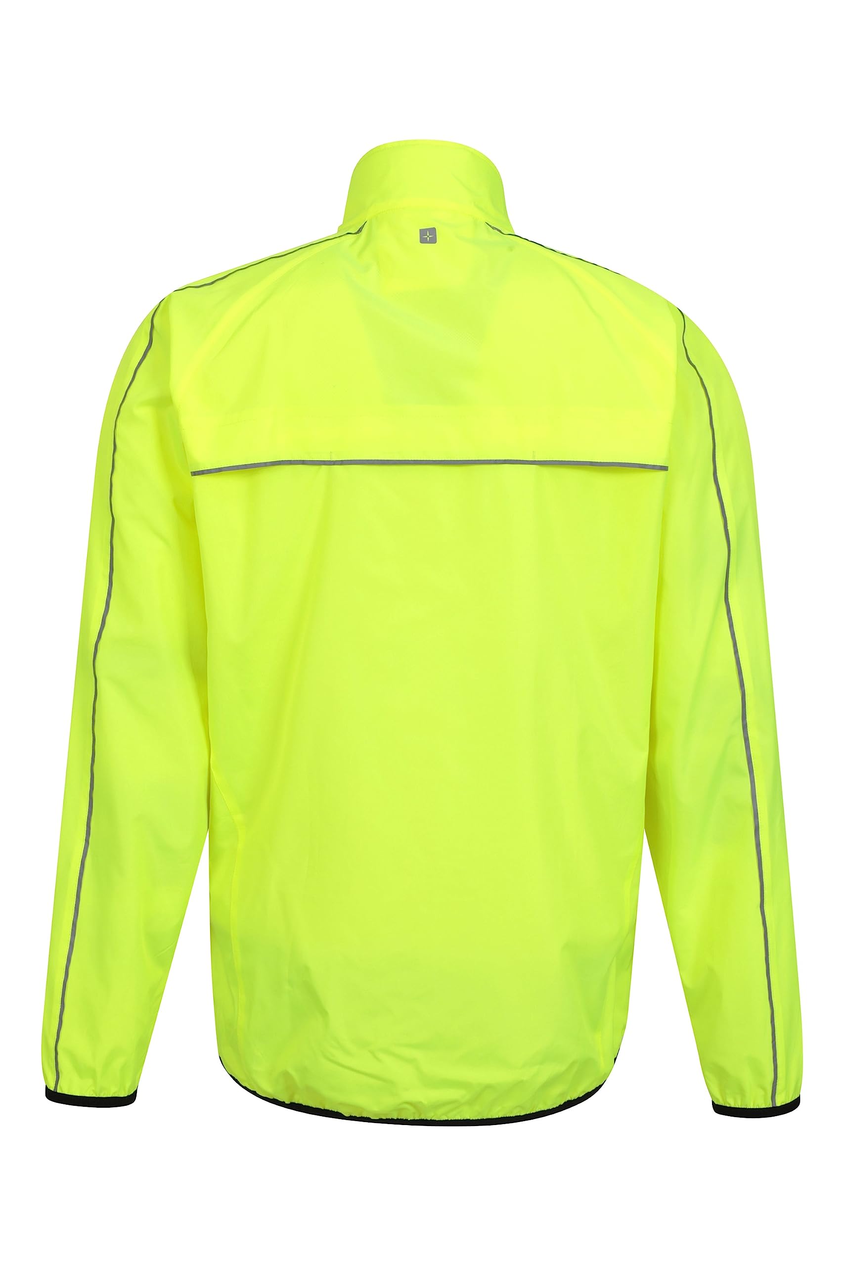 Mountain Warehouse Force Mens Reflective Water-Resistant Running Jacket Yellow Small