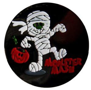 halloween golf ball marker with matching hat clip