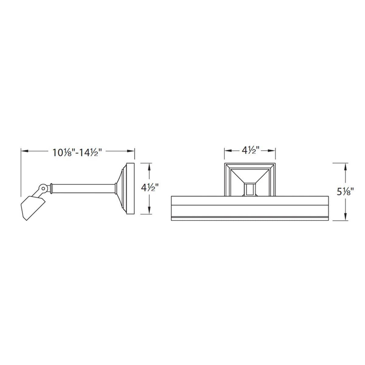 WAC Lighting Hemmingway 24in LED Adjustable Picture Light 2700K in Burnished Brass