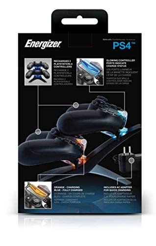 PDP Gaming Energizer Dual Controller Charging System: Black - PS5/PS4