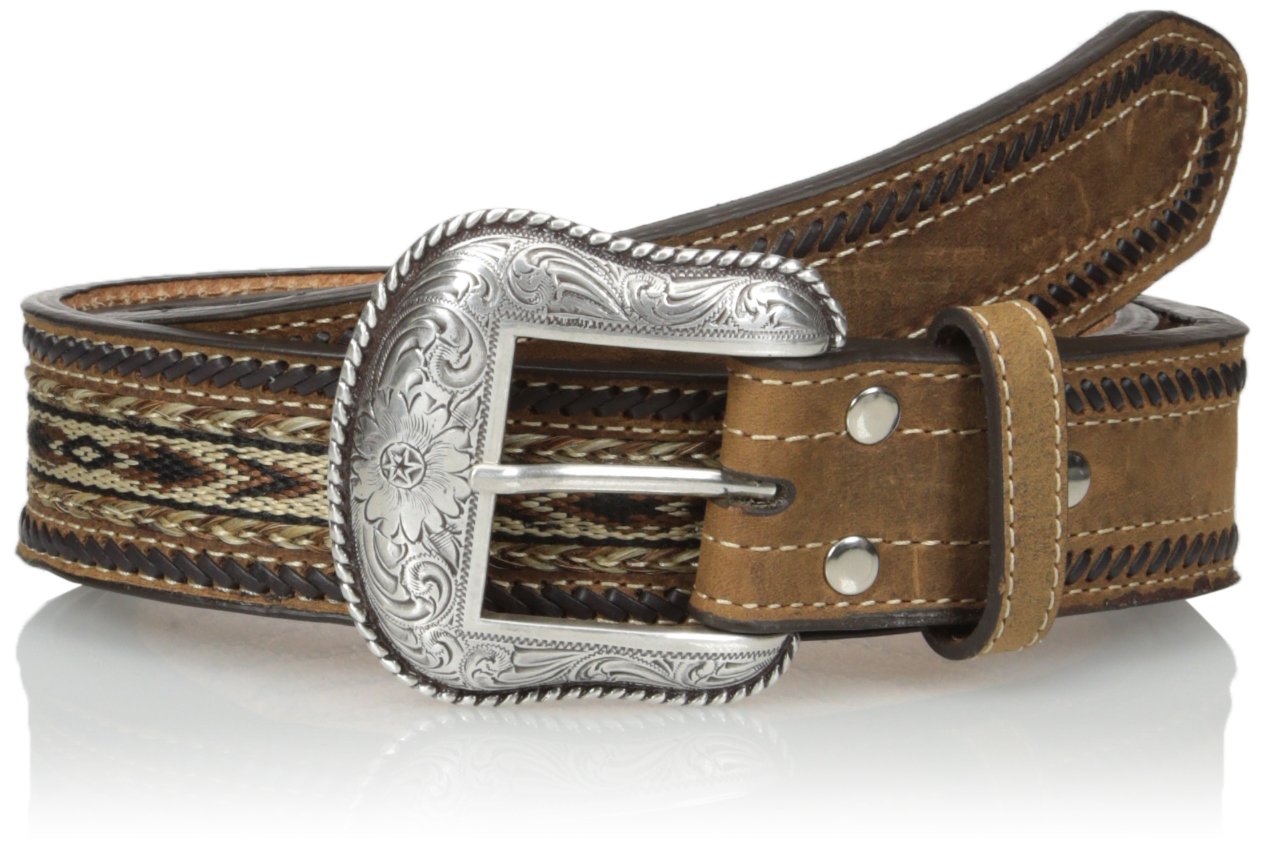 Nocona Belt Co. Men's Ribon Lace, Medium Brown, 36