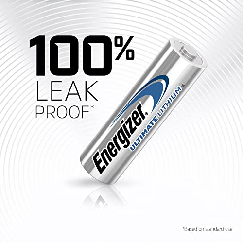 Energizer AA Lithium Batteries, World's Longest Lasting Double A Battery, Ultimate Lithium (8 Battery Count)