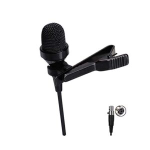 J K Pro Lavalier Lapel Microphone MIC-J 017 Unidirectional Condenser Microphone Compatible with Shure Wireless Transmitter Mini XLR Ta4f Plug