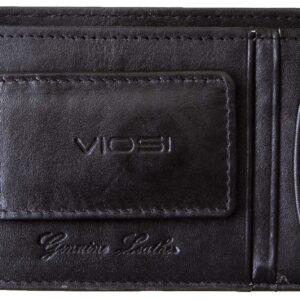 Viosi Money Clip Leather Wallet For Men Slim Front Pocket Credit Card Holder with Powerful Rare Earth Magnets