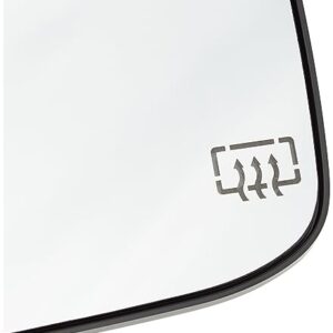 Fit System 33244 Driver Side Heated Mirror Glass w/Backing Plate, Dodge Ram Pick-Up 1500, Ram Pick-Up 2500, 3500, 6 3/8" x 9" x 10" (w/o Towing pkg, w/o auto dimming)