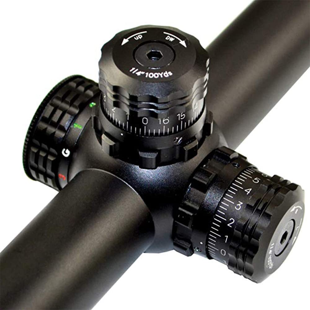 LT 4-16X50/6-24x50 Hunting Rifle Scope with Multi-Coated Lenses, Tri-Color Illuminated Reticle and AO Adjustment (6-24x50)