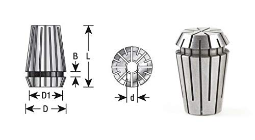 Amana Tool - 1/2 Dia Spring Collets ER20 (CO-278), Industrial Grade