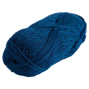 knit picks wool of the andes worsted weight 100% wool yarn blue (1 ball - sapphire heather)