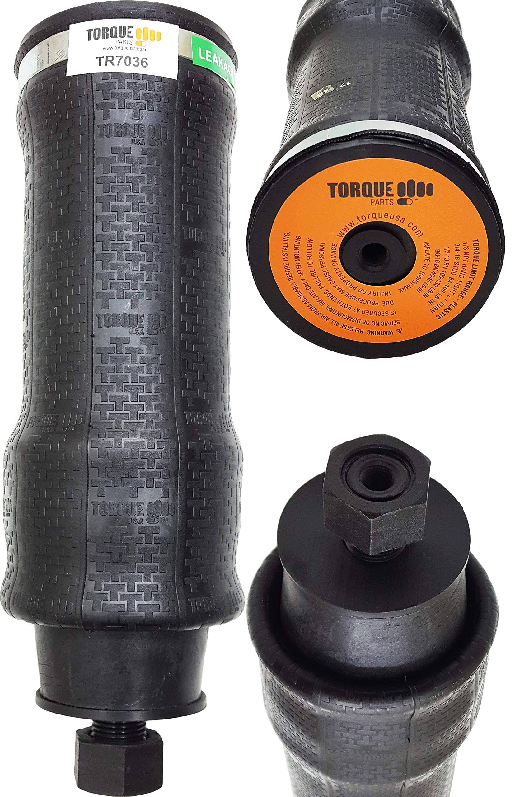 TORQUE Cab Sleeper Air Spring Bag for Select Peterbilt 379 Trucks (Replaces Firestone 7036, W02-358-7036, Peterbilt T81-6002, 29-03200, T81-6000) (TR7036)