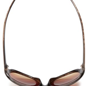 Nine West Women's Lucky Sunglasses Oval, Tortoise, 55 mm