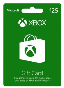 xbox $25 gift card