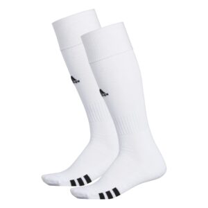 adidas rivalry soccer socks (2-pair), white/black, medium