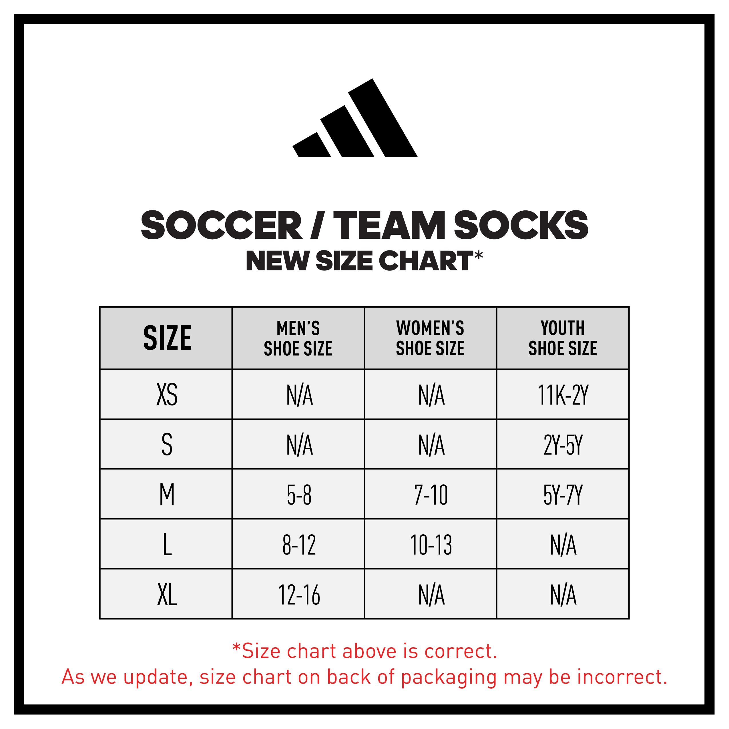 adidas Rivalry Soccer Socks (2-Pair), White/Black, Medium