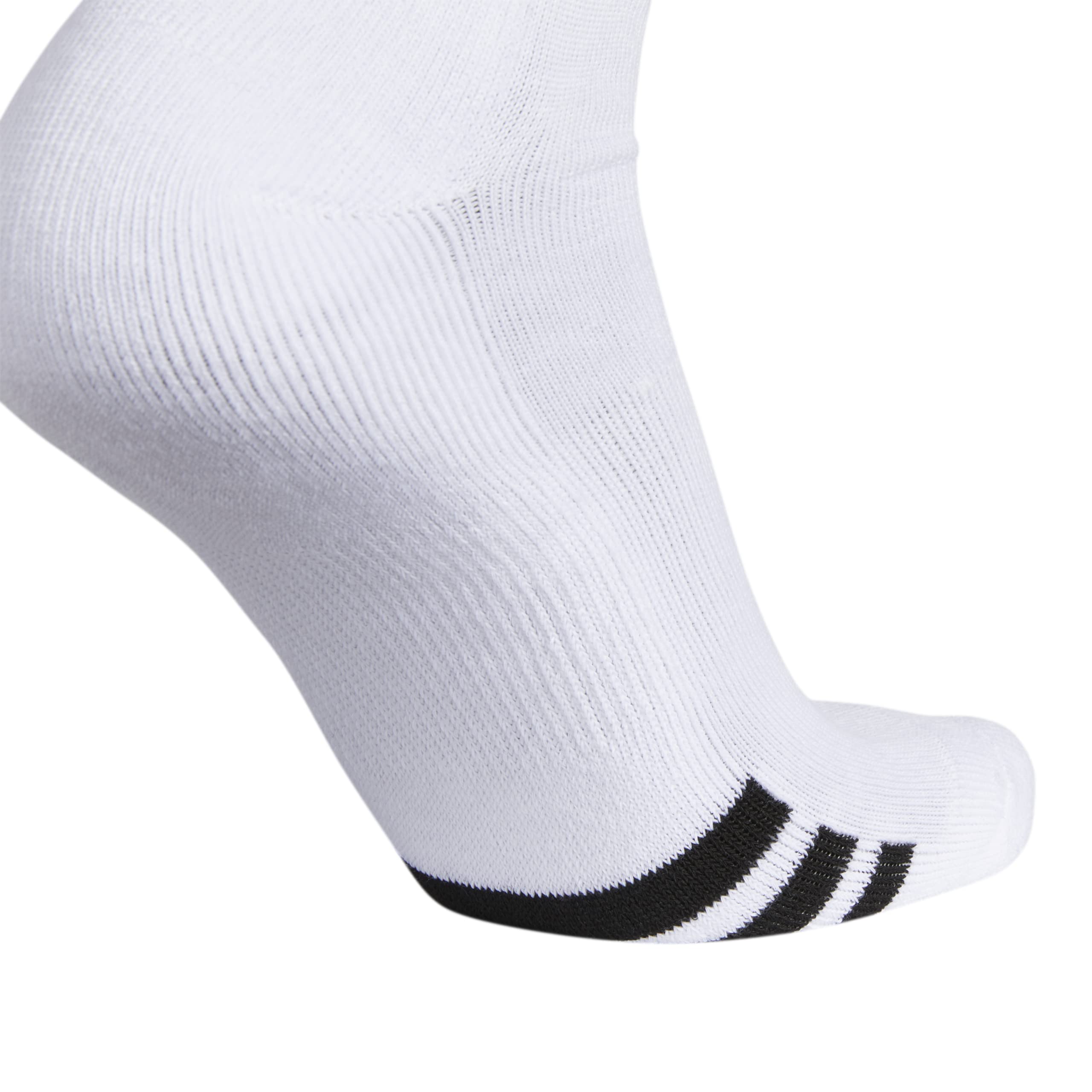 adidas Rivalry Soccer Socks (2-Pair), White/Black, Medium