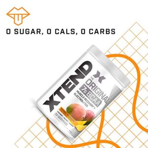 Xtend Original BCAA Powder Mango Madness, Sugar Free Post Workout Muscle Recovery Drink with Amino Acids for Men & Women, 14.8 Oz