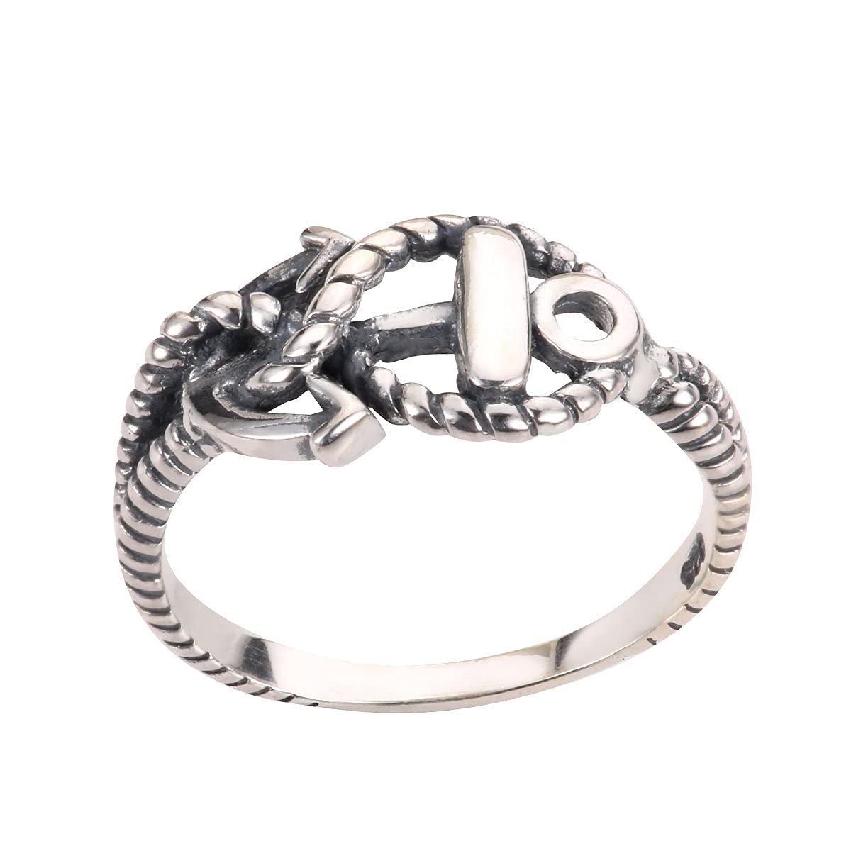 CloseoutWarehouse Sterling Silver Anchor of Hope Ring Size 9