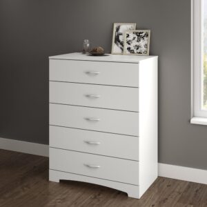 South Shore Step One 5-Drawer Chest, Pure White