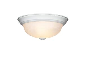 designers fountain 11 in 2-light flush mount ceiling light, white, 1257s-wh-al