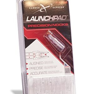 Carbon Express LAUNCHPAD Precision Nock, Size .244 (Fits All Carbon Express Shafts with a 0.244 inside diameter), 12-Pack