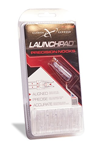 Carbon Express LAUNCHPAD Precision Nock, Size .244 (Fits All Carbon Express Shafts with a 0.244 inside diameter), 12-Pack