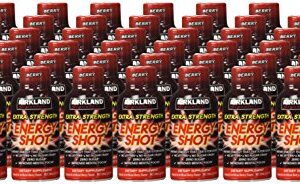 Kirkland Signature Extra Strength Energy Shot Berry, Pomeganate and Grape, 2 oz, 48 Count