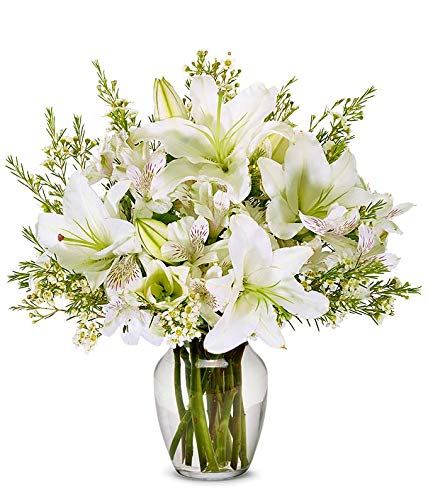 From You Flowers - Life Well Lived with Glass Vase (Fresh Flowers) Birthday, Anniversary, Get Well, Sympathy, Congratulations, Thank You