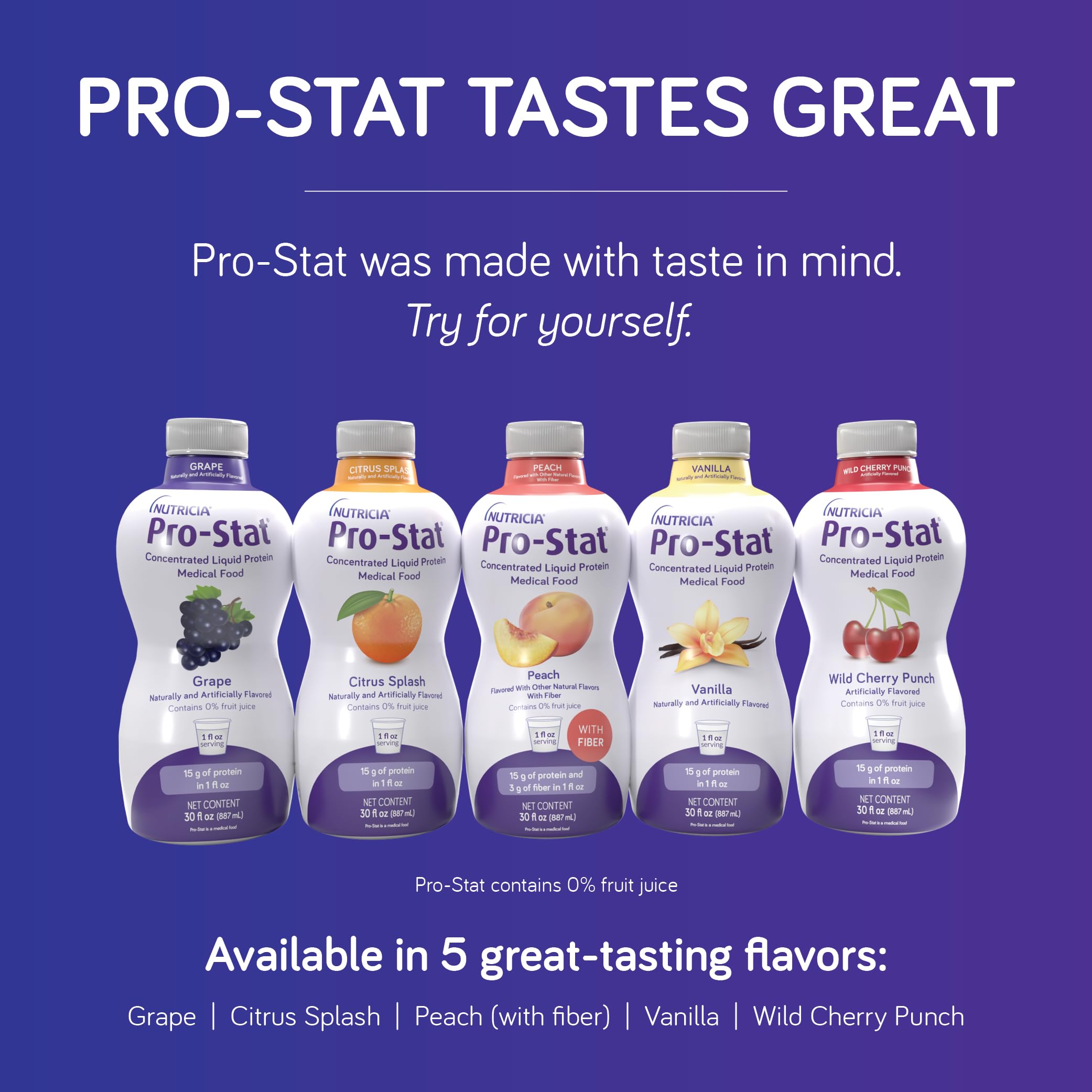 Pro-Stat Concentrated Liquid Protein Medical Food - Grape Flavor, 30 Fl Oz Bottle