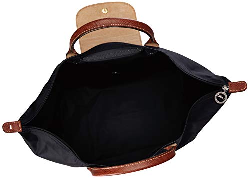 Longchamp Le Pliage Large Travel Bag, Black, 17.75" x 13.75" x 9"