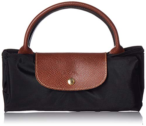 Longchamp Le Pliage Large Travel Bag, Black, 17.75" x 13.75" x 9"