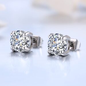 Titanium Stainless Steel Lady's Charming Stud Earring with a Gift Box and a Free Small Gift