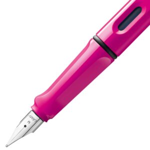 Lamy safari Fountain Pen - Elegant Design Cool Pens, Best Pens For Smooth Writing, Journaling, and Calligraphy - Pink Medium Point Pen