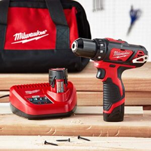 Milwaukee 2407-22 M12 3/8 Drill Driver Kit