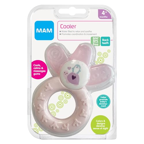 MAM Baby Toys, Teething Toys, Cooler Teether, Girl, 4+ Months, 1-Count (7961-012-0-1)