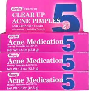 benzoyl peroxide 5 % generic for oxy balance acne medication gel 1.5 oz 3 pack