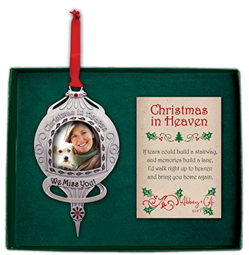 Cathedral Art CO745 Christmas in Heaven We Miss You Memorial Ornament, 4-5/8-Inch