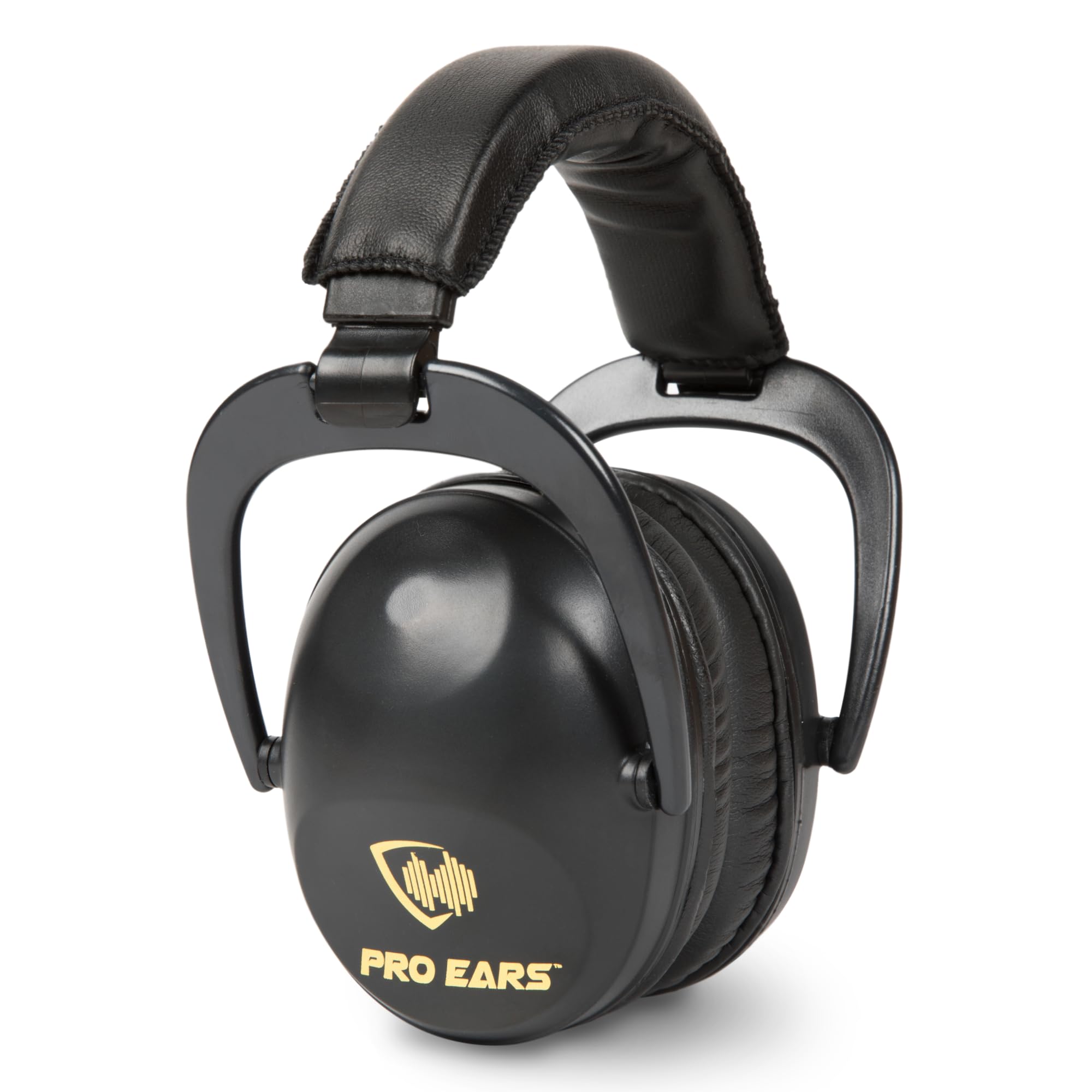 Pro Ears Ultra Sleek Passive Hearing Protection Ear Muffs, Superior Comfort for Long Gun Use, Indoor and Outdoor Range, NRR 26, Made in USA, Adjustable and Padded, Black