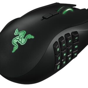 Razer RZ01-01050100-R3M1 Naga Left-Handed - Ergonomic MMO Gaming Mouse with 12 Programmable Thumb Buttons - 8,200 Adjustible DPI