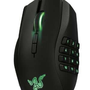 Razer RZ01-01050100-R3M1 Naga Left-Handed - Ergonomic MMO Gaming Mouse with 12 Programmable Thumb Buttons - 8,200 Adjustible DPI