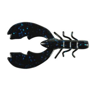 Berkley PowerBait Chigger Craw , Black Blue Fleck, 4" (9 Count)