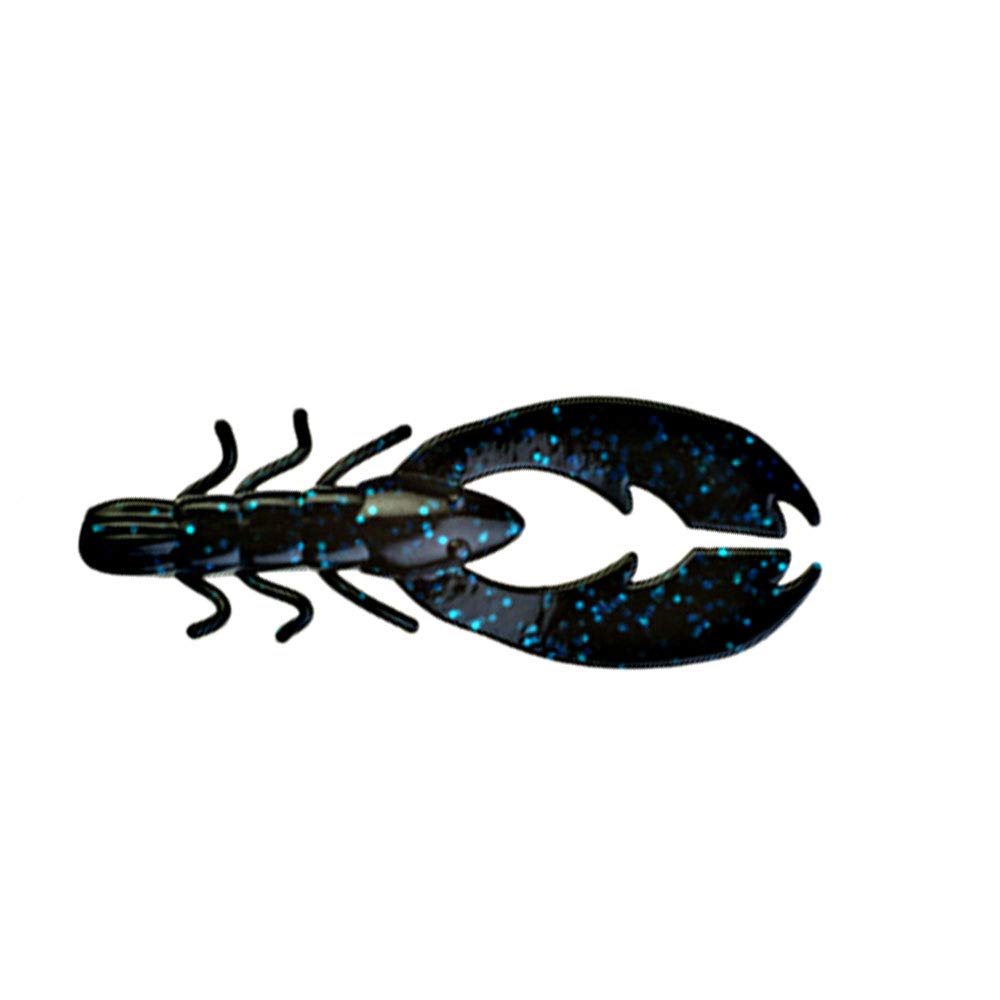 Berkley PowerBait Chigger Craw , Black Blue Fleck, 4" (9 Count)