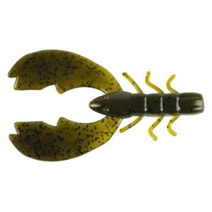 berkley powerbait chigger craw green pumpkin, 4" (9 count)