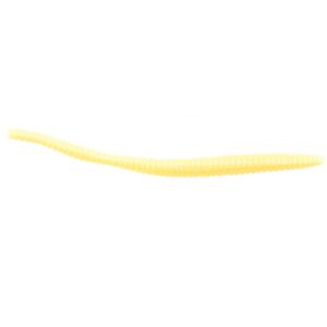 Berkley PowerBait Power Floating Trout Worm Fishing Bait, Cheese, 3in | 8cm, Irresistible Scent & Flavor, Realistic Worm Profile, Ideal for Trout and More