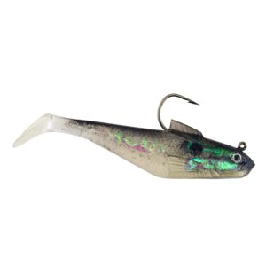 berkley powerbait pre-rigged swim shad fishing bait, silver shad, 3in | 8cm, irresistible scent & flavor, realistic profile, ready-to-fish, ideal for bass, walleye, pike and more