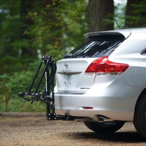 Softride Hang2, 2-Bike Hitch Mounted Rack for 2" and 1.25”, Swings Down with Bicycles Loaded, Allows Trunk, Hatch, or Tailgate Access. Cars, SUVs, Vans, or Trucks (27041)