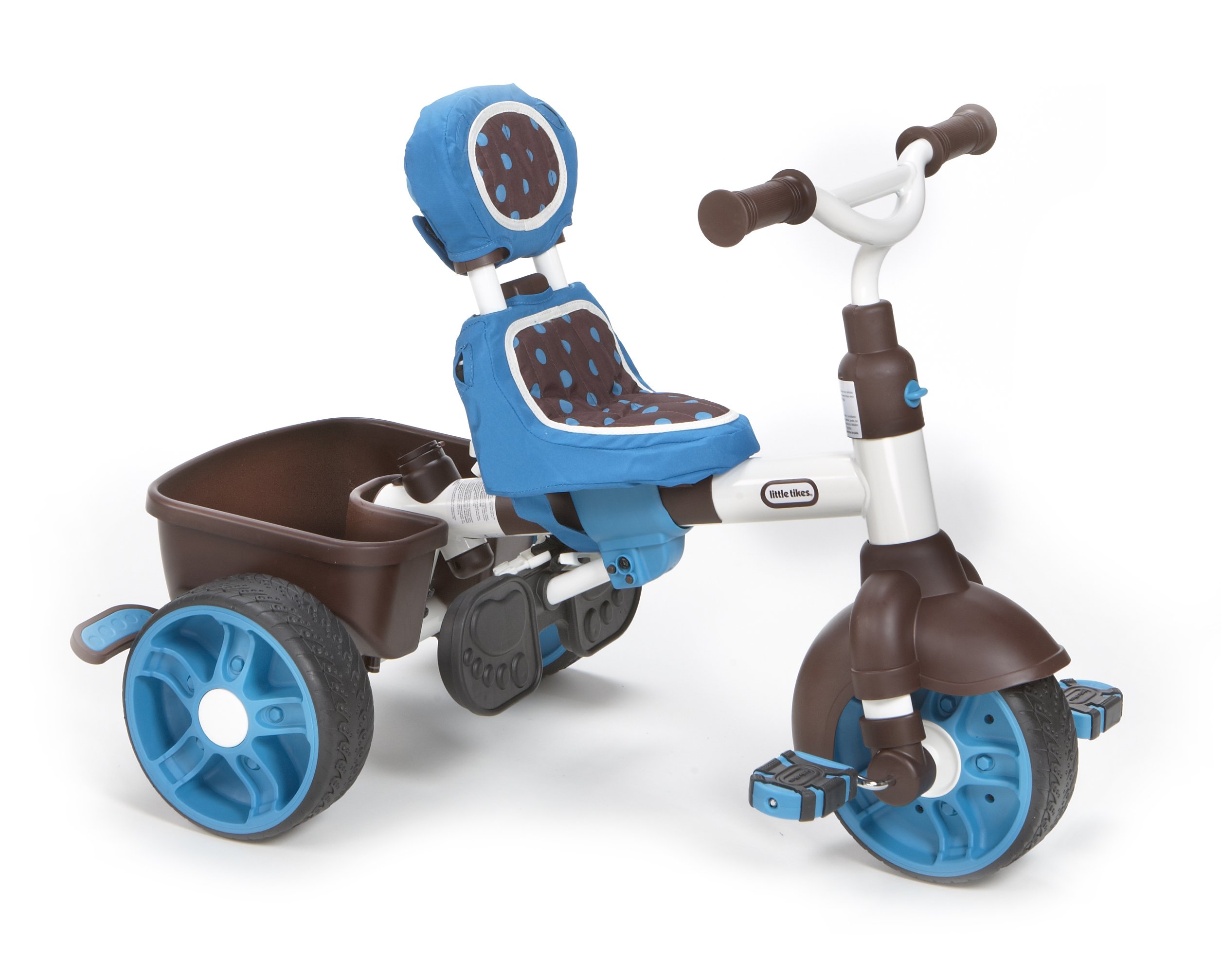 Little Tikes 4-in-1 Trike Ride On, Blue/White, Sports Edition