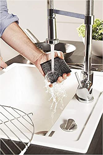 Vileda Glitzi Power INOX Steel Sponge for Stubborn Dirt, 2 Pieces