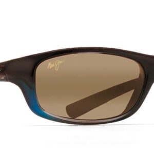 Maui Jim Men's and Women's Kipahulu Polarized Wrap Sunglasses, Marlin/HCL® Bronze, Small